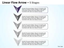 Linear flow arrow 5 stages 75