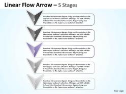 Linear flow arrow 5 stages 75
