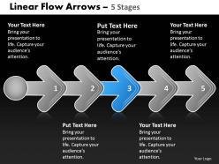 Linear flow arrow 5 stages 76