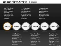 Linear flow arrow 6 stages 13