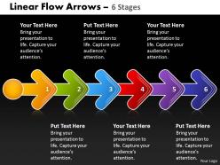 Linear flow arrow 6 stages 61