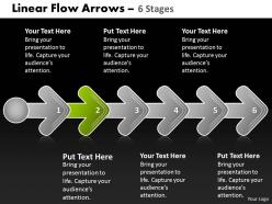 Linear flow arrow 6 stages 61
