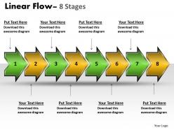Linear flow arrow 8 stages 9