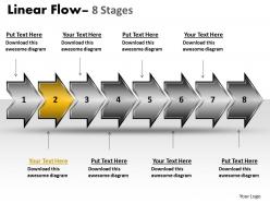 Linear flow arrow 8 stages 9