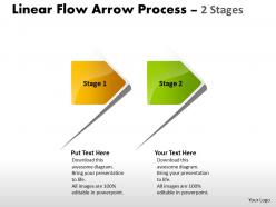 Linear flow arrow process 2 stages 40