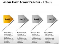 Linear flow arrow process 4 stages 82