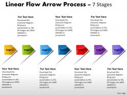 Linear Flow Arrow Process 7 Stages 45