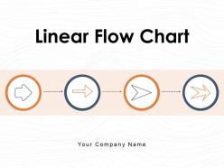 Linear Flow Chart Decision Making Process Approach Information Evaluate Business Processing