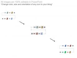 Linear flow chart process layout powerpoint slides