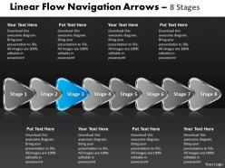 Linear flow navigation arrow 8 stages 30