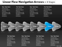 Linear flow navigation arrow 8 stages 30