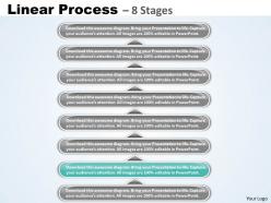 Linear process 8 stages diagram 19