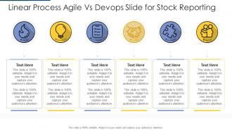 Linear Process Agile Vs Devops Slide For Stock Reporting Infographic Template