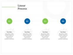 Linear process audiences attention m2270 ppt powerpoint presentation model aids
