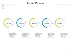 Linear process audiences m2556 ppt powerpoint presentation styles graphics tutorials
