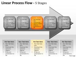 Linear process flow 5 stages 9