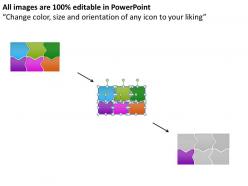 96709551 style puzzles matrix 1 piece powerpoint presentation diagram infographic slide