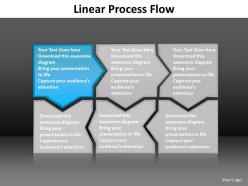 Linear process flow editable powerpoint templates infographics images 1121