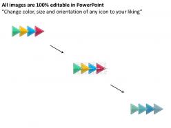 Linear process flow for management flat powerpoint design