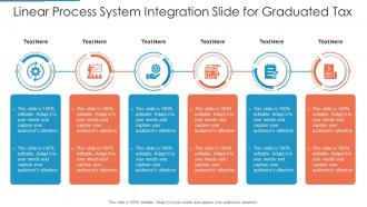 Linear Process System Integration Slide For Graduated Tax Infographic Template