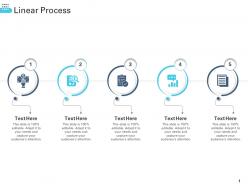 Linear process transforming human resource ppt brochure