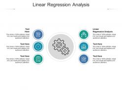 Linear regression analysis ppt powerpoint presentation infographics outline cpb