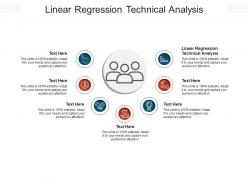 Linear regression technical analysis ppt powerpoint presentation show clipart cpb