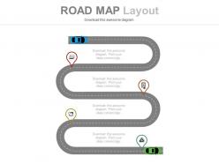 Linear roadmap for success analysis powerpoint slides
