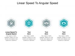 Linear speed to angular speed ppt powerpoint presentation layouts file formats cpb