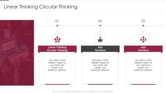 Linear Thinking Circular Thinking In Powerpoint And Google Slides Cpb