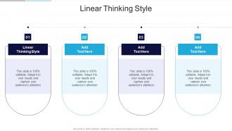 Linear Thinking Style In Powerpoint And Google Slides Cpb