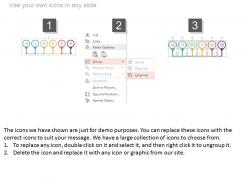 Linear timeline for business achievement powerpoint slides