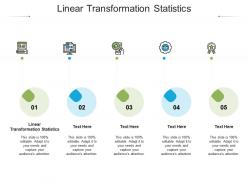 Linear transformation statistics ppt powerpoint presentation model layout cpb