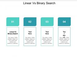 Linear vs binary search ppt powerpoint presentation layouts show cpb