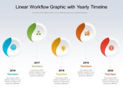 Linear Workflow Graphic With Yearly Timeline