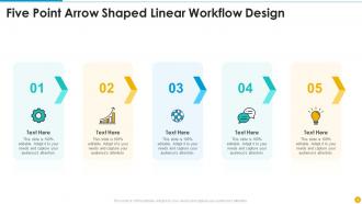 Linear workflow powerpoint ppt template bundles