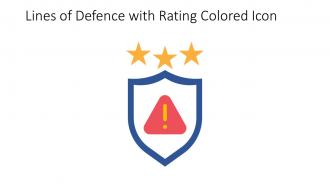 Lines Of Defence With Rating Colored Icon In Powerpoint Pptx Png And Editable Eps Format