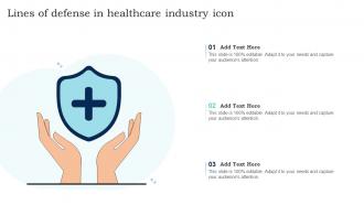 Lines Of Defense In Healthcare Industry Icon