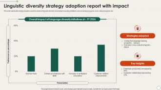 Linguistic Diversity Strategy Adoption Report With Impact