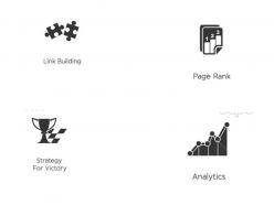 Link building page rank strategy for victory analytics ppt icons graphics