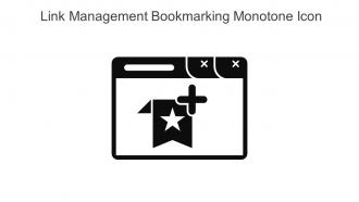 Link Management Bookmarking Monotone Icon In Powerpoint Pptx Png And Editable Eps Format