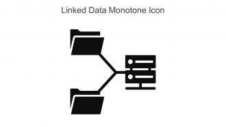 Linked Data Monotone Icon In Powerpoint Pptx Png And Editable Eps Format