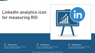 Linkedin Analytics Icon For Measuring Roi