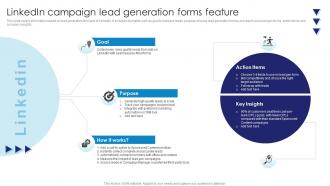 Linkedin Campaign Lead Generation Forms Feature Comprehensive Guide To Linkedln Marketing Campaign MKT SS