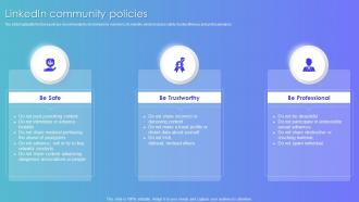Linkedin Community Policies Linkedin Company Profile Ppt Slides Graphics Pictures