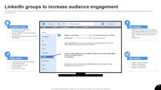 Linkedin Groups To Increase Audience Linkedin Marketing Channels To Improve Lead Generation MKT SS V