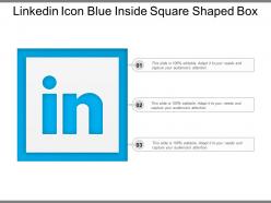 Linkedin Icon Blue Inside Square Shaped Box