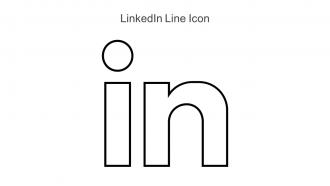 Linkedin Line Icon