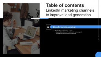 Linkedin Marketing Channels To Improve Lead Generation Powerpoint Presentation Slides MKT CD V Idea Professional
