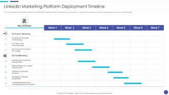 Linkedin Marketing Platform Deployment Timeline Ppt Designs